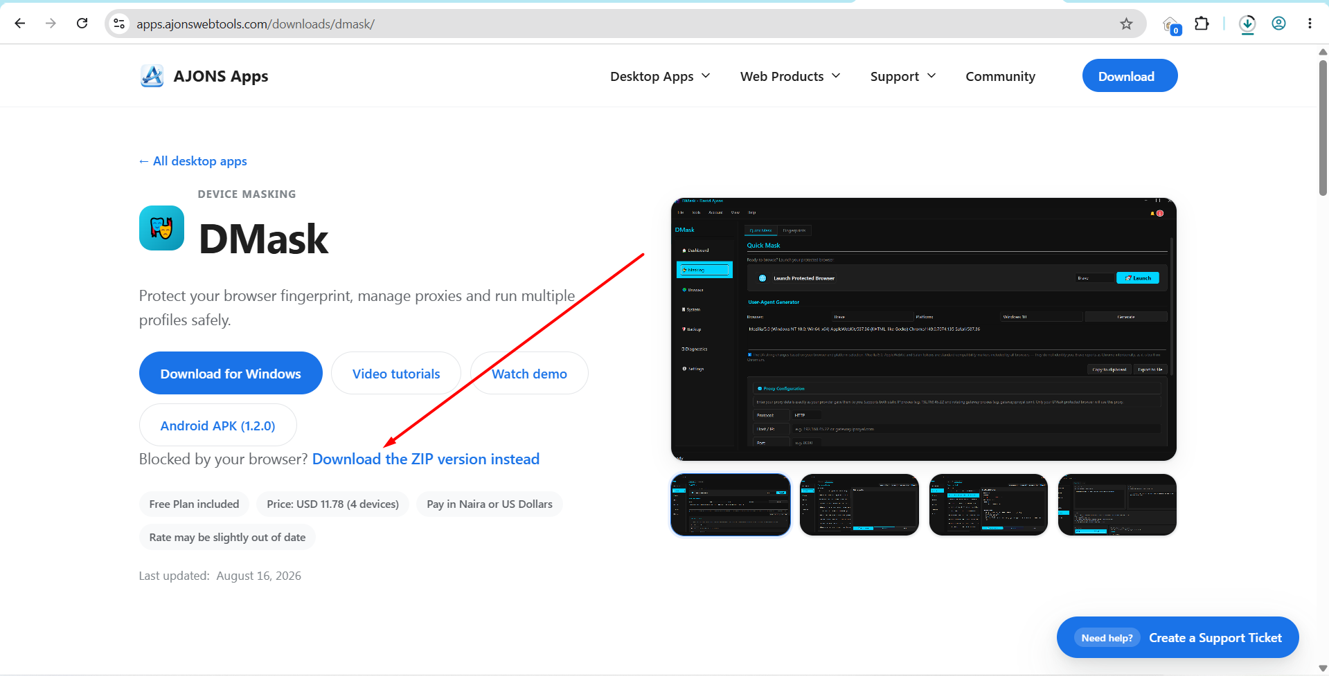 Linked image preview